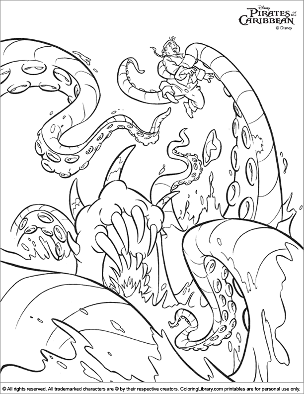 612x792 Of The Caribbean Coloring Picture