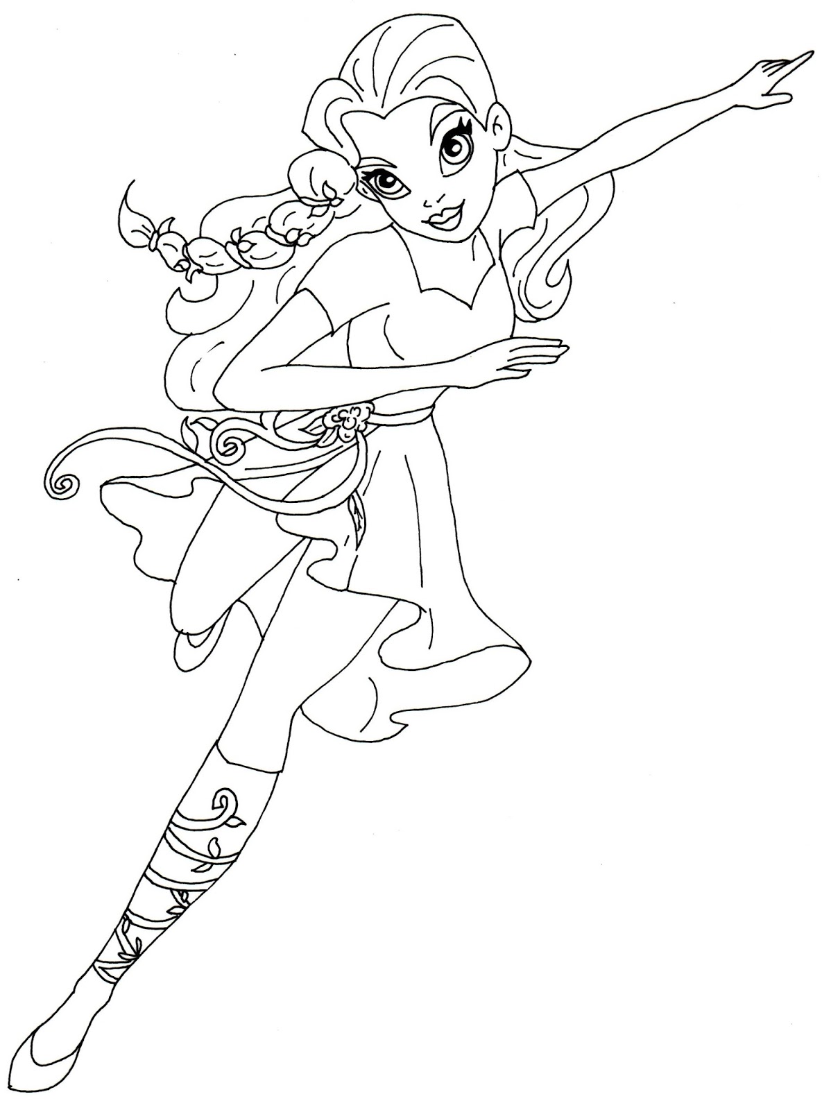 1185x1600 Free Printable Super Hero High Coloring Pages Poison Ivy Super