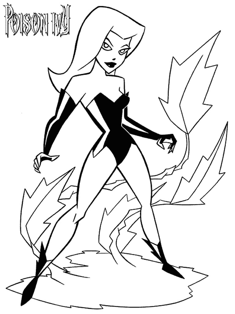 768x1024 Lego Poison Ivy Coloring Pages