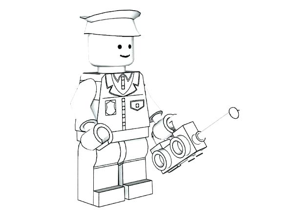 600x450 Lego City Police Coloring Pages