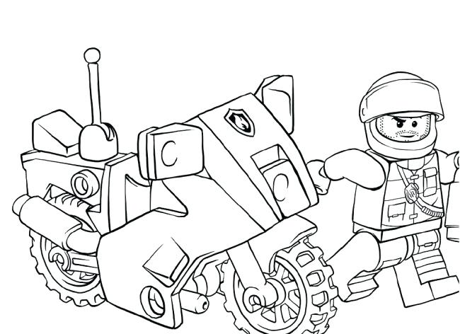 650x472 Lego City Printable Colouring Pages Police Coloring