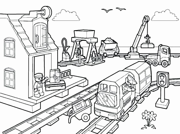600x449 Lego Police Coloring Pages Photos Lego City Coloring Pages City