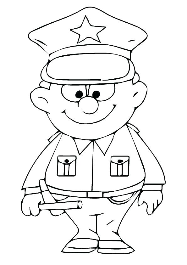595x842 Police Coloring Pages To Print Police Colouring Pages Police