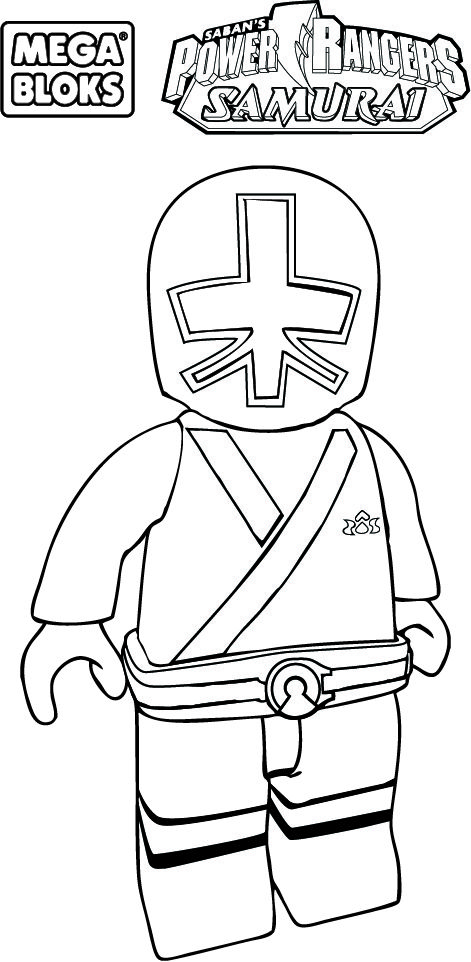 Lego Power Rangers Coloring Pages