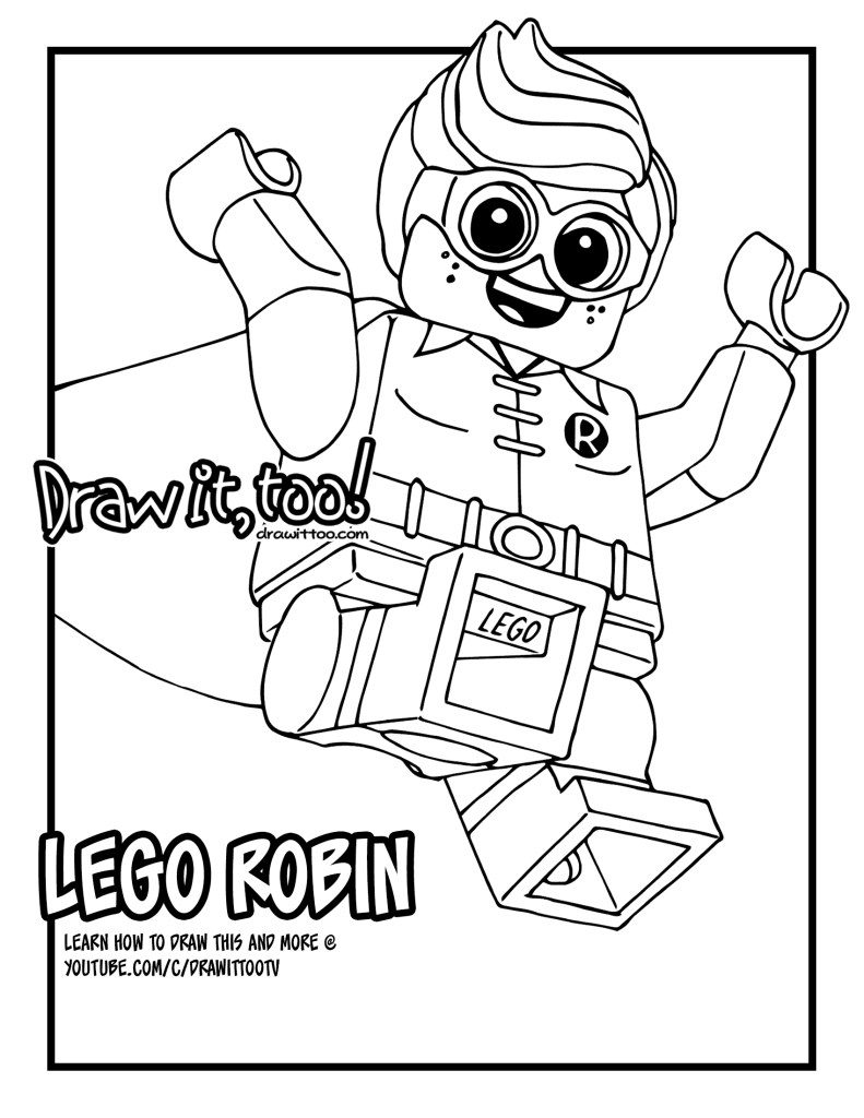 791x1024 Share This Lego Robin The Batman Movie Draw It Too