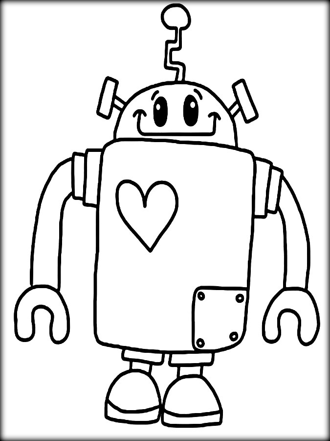 Lego Robot Coloring Pages