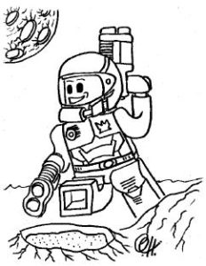 Lego Space Coloring Pages
