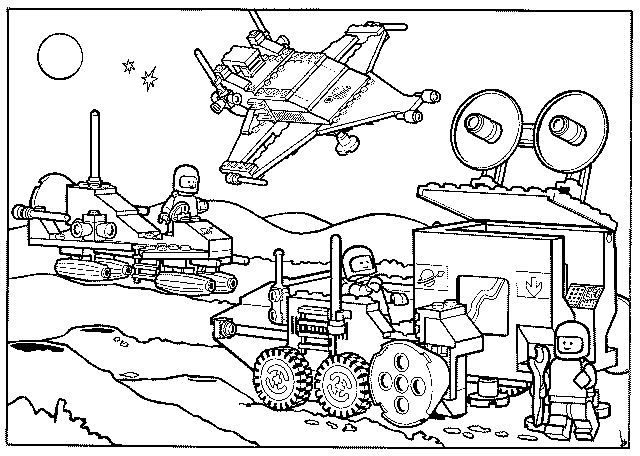 640x456 Outer Space Coloring Page