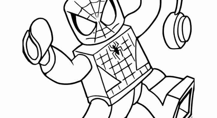 724x393 Lego Spiderman Coloring Pages Adorable Olegratiy