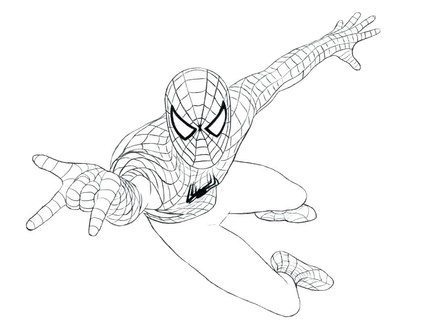 850x646 Amazing Spider Man Coloring Pages Spider Man Coloring Sheets