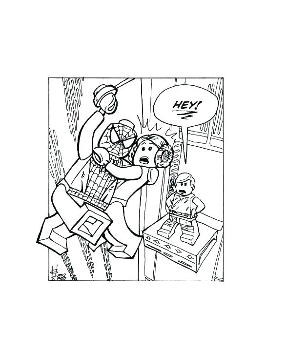 588x714 Lego Spiderman Coloring Pages Coloring Free Printable Coloring