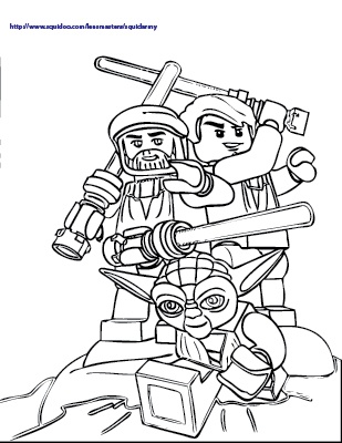 309x400 Lego Star Wars 3 Coloring Pages
