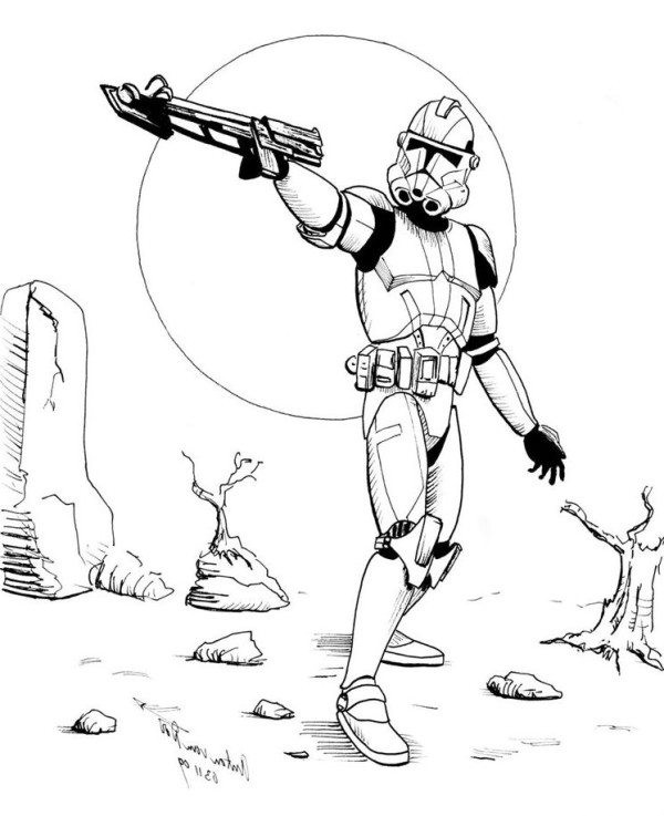 Lego Stormtrooper Coloring Pages