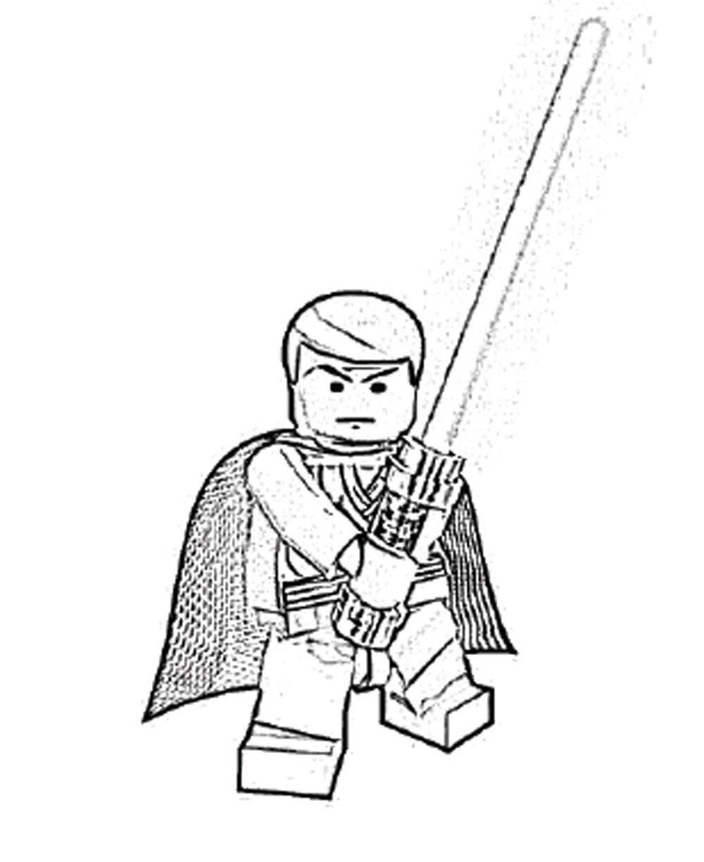 1000x1224 Lego Star Wars Coloring Pages Stroom Tropers Squid For Kids Luke