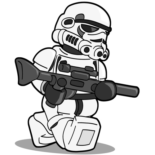 500x500 Stormtrooper Coloring Pages