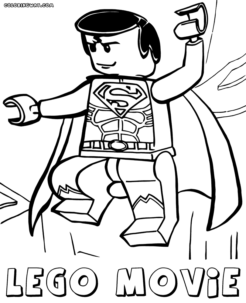 810x1000 Lego Movie Coloring Pages Awesome How To Draw Lego Superman