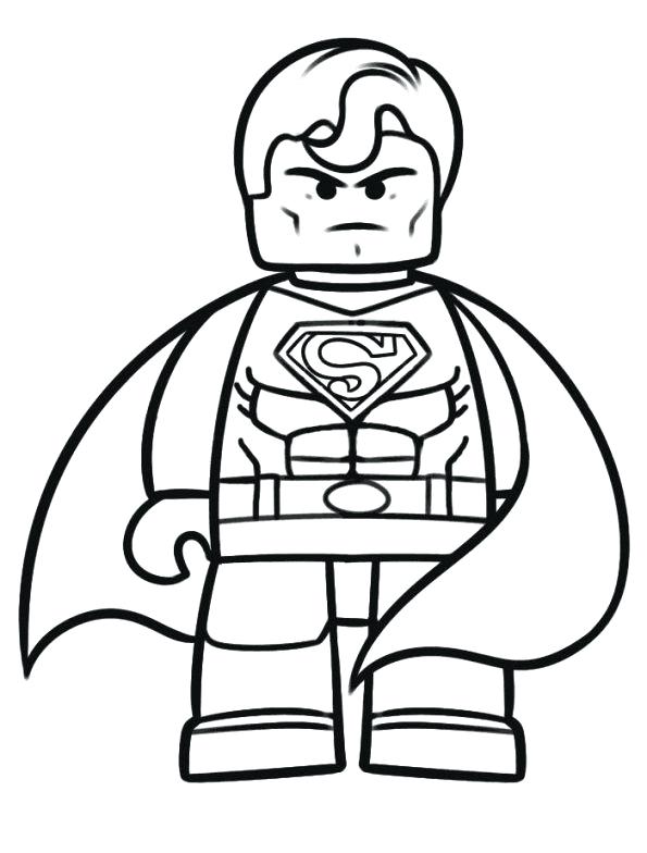 595x784 Lego Superman Coloring Pages Superman Coloring Pages To Print