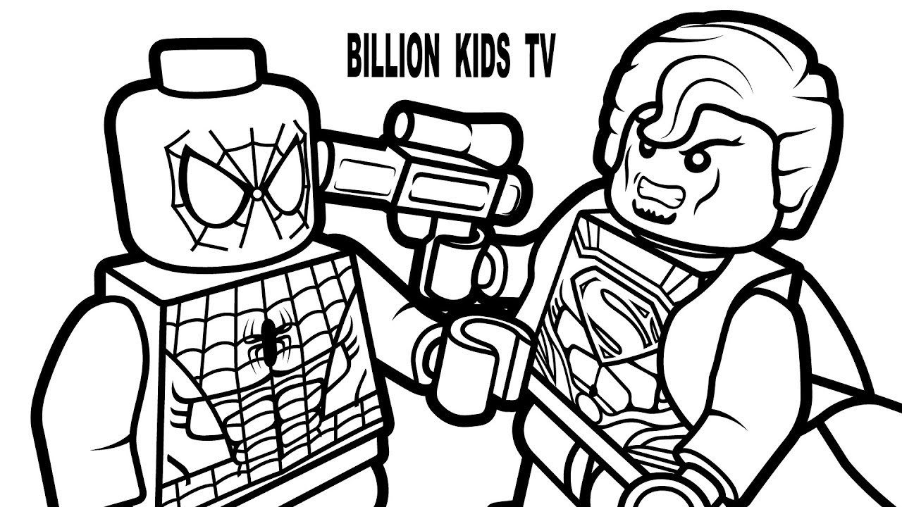 1280x720 Survival Lego Superman Coloring Pages Page Lov