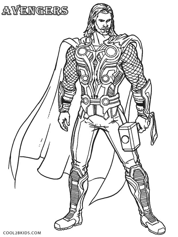 620x824 Printable Thor Coloring Pages For Kids Cool2bkids