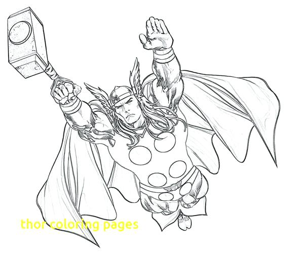 600x500 Thor Coloring Page Coloring Pages With Black Widow Coloring Pages
