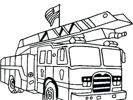 440x330 Fire Truck Coloring Pages Printable Free For Page Lego