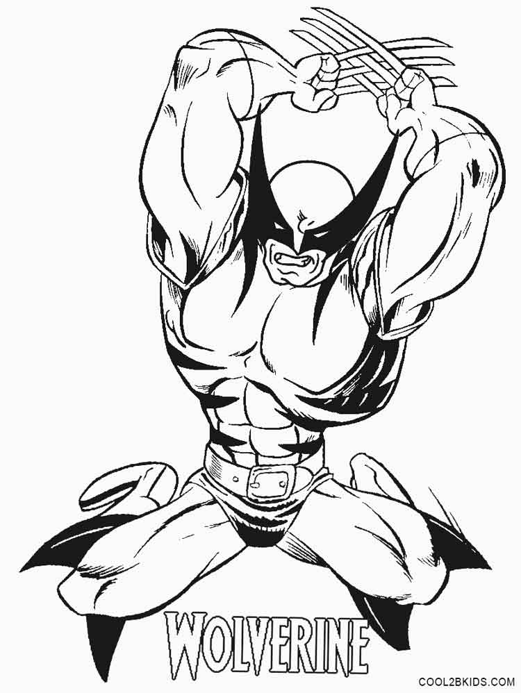 750x998 Printable Wolverine Coloring Pages For Kids Cool2bkids