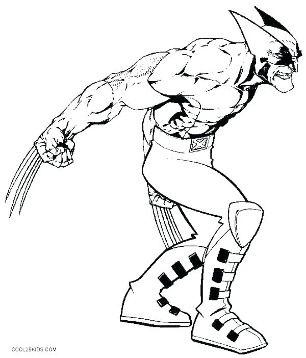 600x702 Wolverine Colouring Wolverine Coloring Sheet X Men Coloring Pages