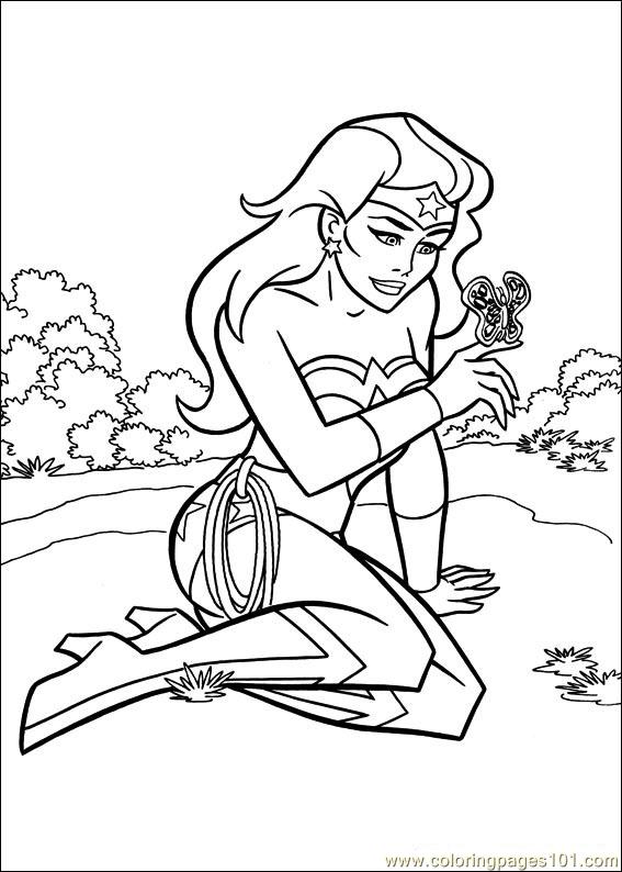 567x794 Wonder Woman Coloring Pages Printable