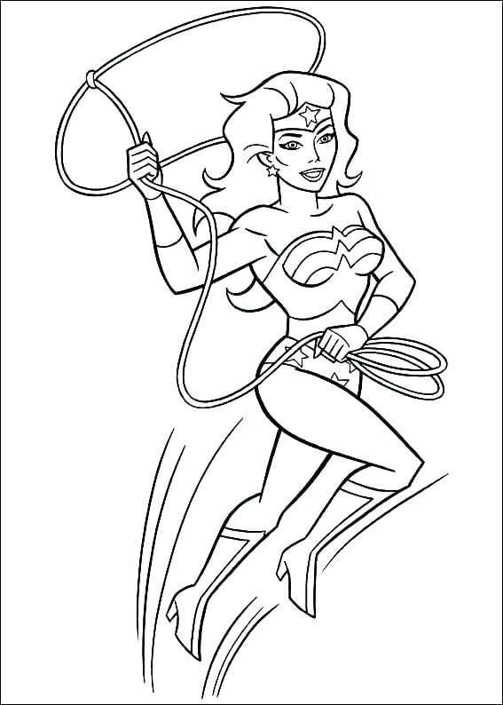 567x794 Wonderwoman Coloring Pages Superhero Wonder Women Coloring Pages