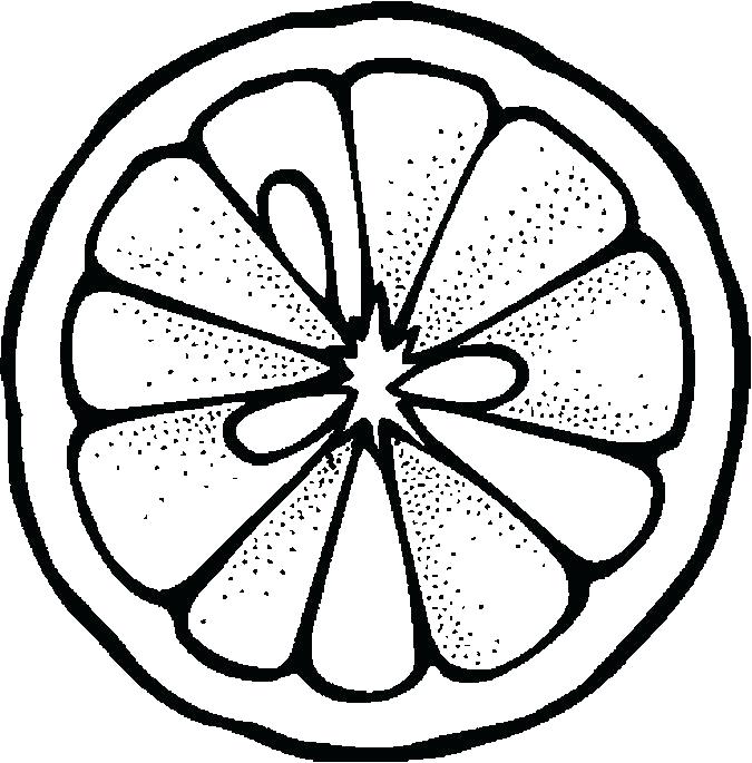 675x685 Lemon Coloring Page Lemon Coloring Page Lemon Slice Coloring Page