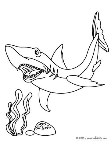 364x470 Color Online Shark Coloring Pages Shark, Tigers