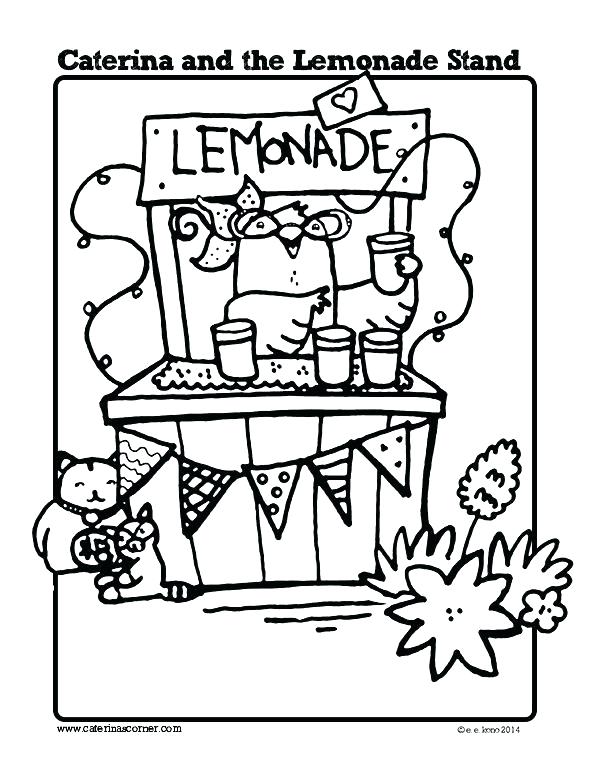 600x776 Lemonade Coloring Page Lemonade Coloring Page Lemonade Coloring