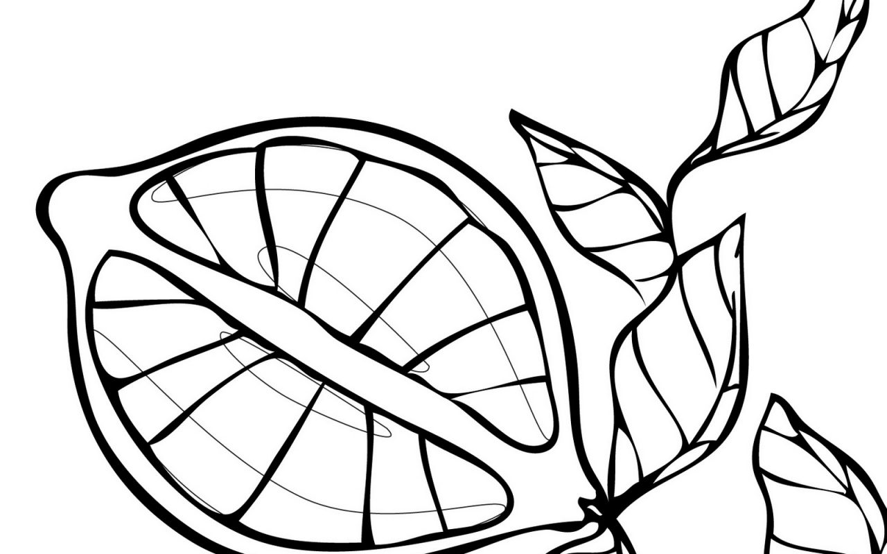 1280x800 Lemons Fruits Coloring Pages For Kids Beautiful Lemon Clipart