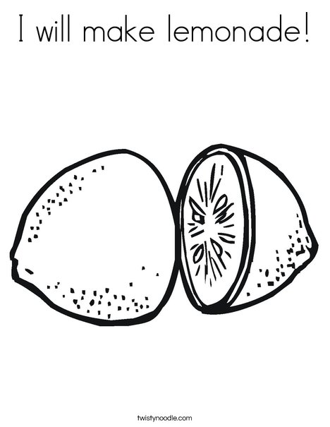 468x605 I Will Make Lemonade Coloring Page