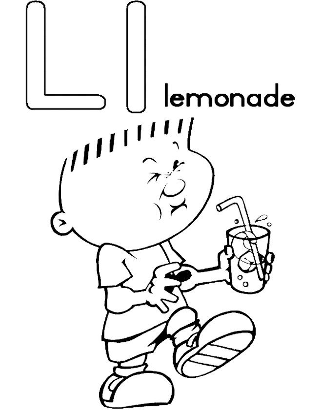 660x848 L For Lemonade Coloring Pages Kids Coloring Pages