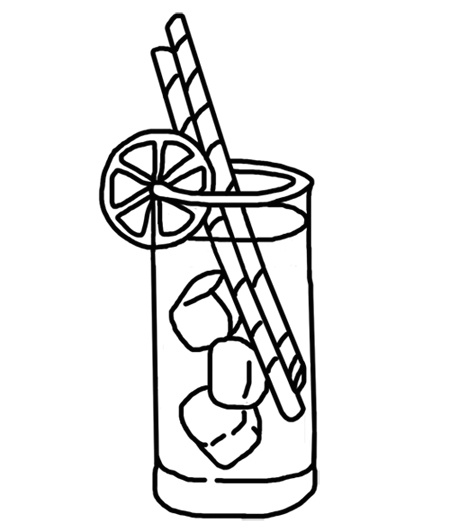 450x532 Lemonade Coloring Pages Lemonade Coloring Page
