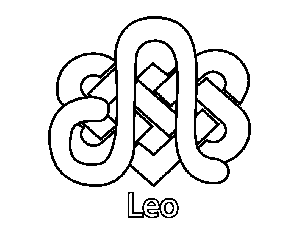 300x231 Celtic Leo Coloring Page