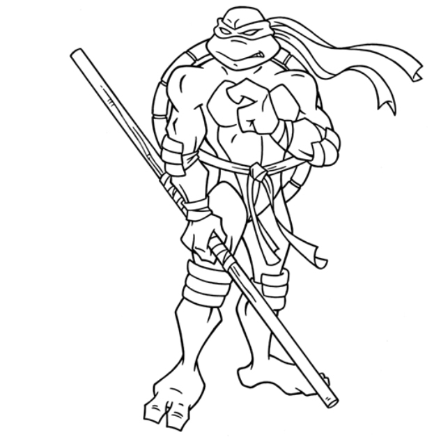 633x627 Teenage Mutant Ninja Turtles Coloring Pages