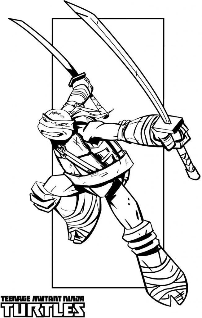652x1024 Leonardo Teenage Mutant Ninja Turtles Coloring Pages