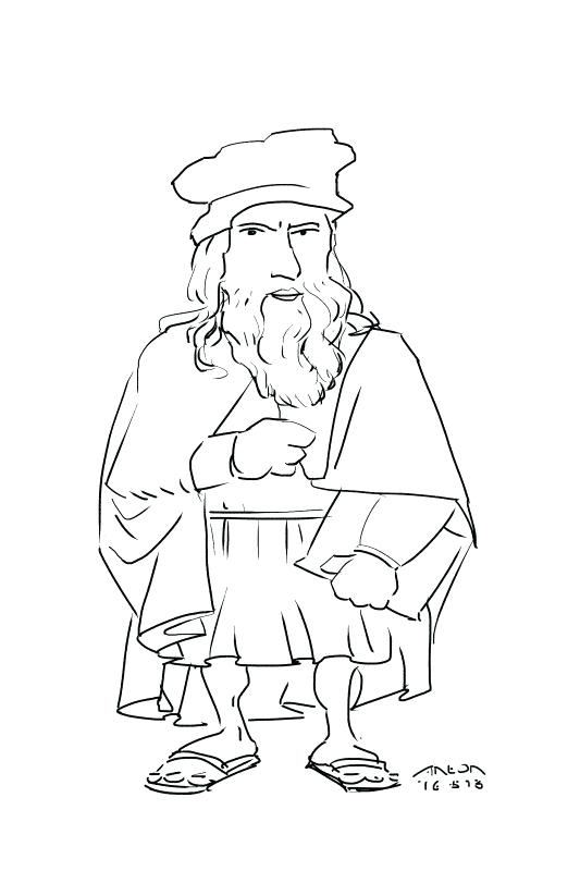 533x800 Leonardo Da Vinci Coloring Pages Coloring Pages Kids Coll