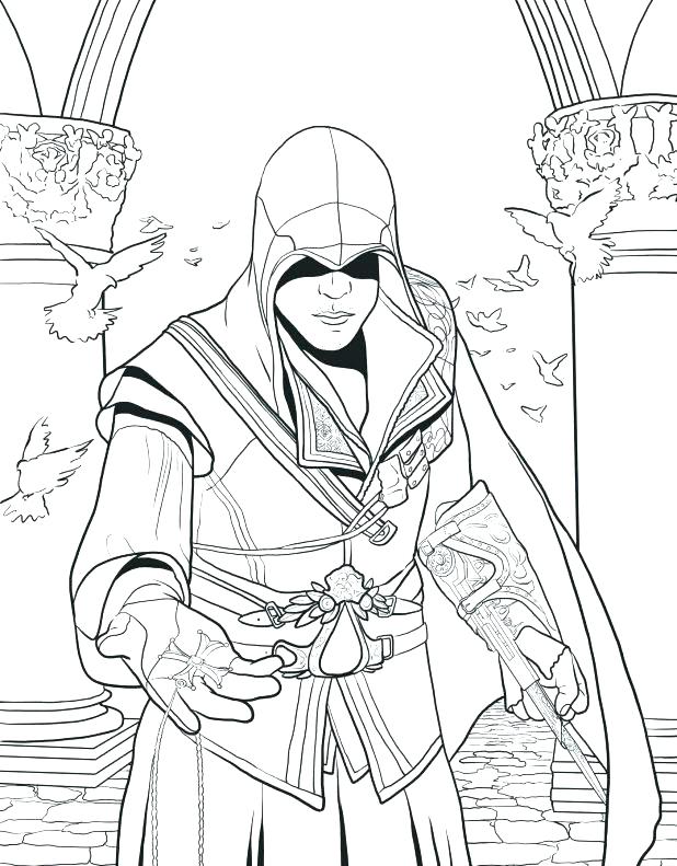 618x791 Leonardo Da Vinci Last Supper Coloring Page Pages Assassins Creed