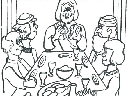 440x330 Leonardo Da Vinci The Last Supper Coloring Page Last Supper