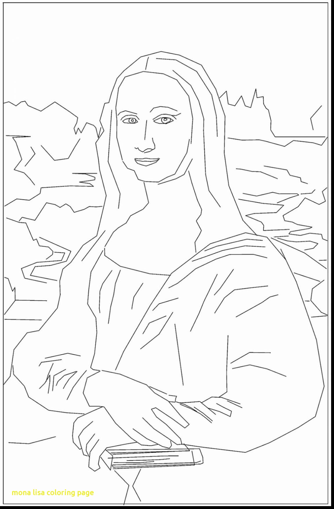 1153x1760 Mona Lisa Coloring Page With Mona Lisa Coloring Page La Gioconda