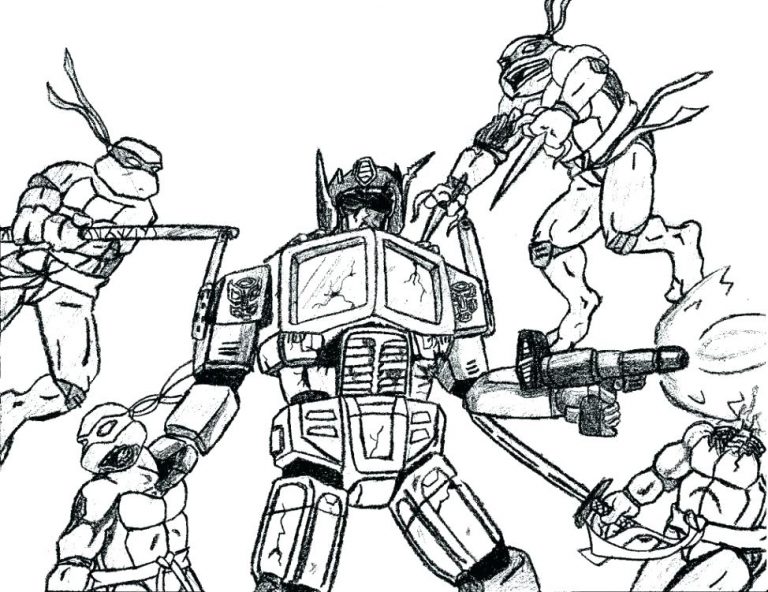 768x592 New Ninja Turtles Coloring Pages Tmnt Page Teenage Mutant A Trolls