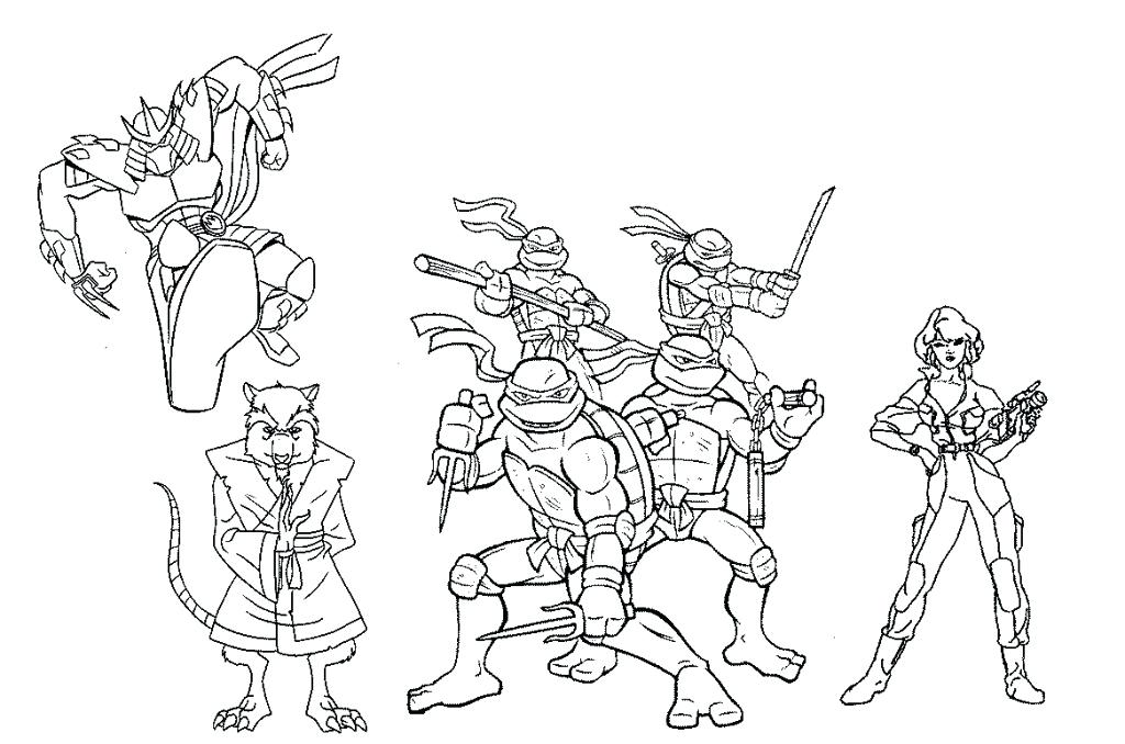 1024x678 Ninja Turtle Color Sheets Ninja Turtles Color Pages Com Leonardo