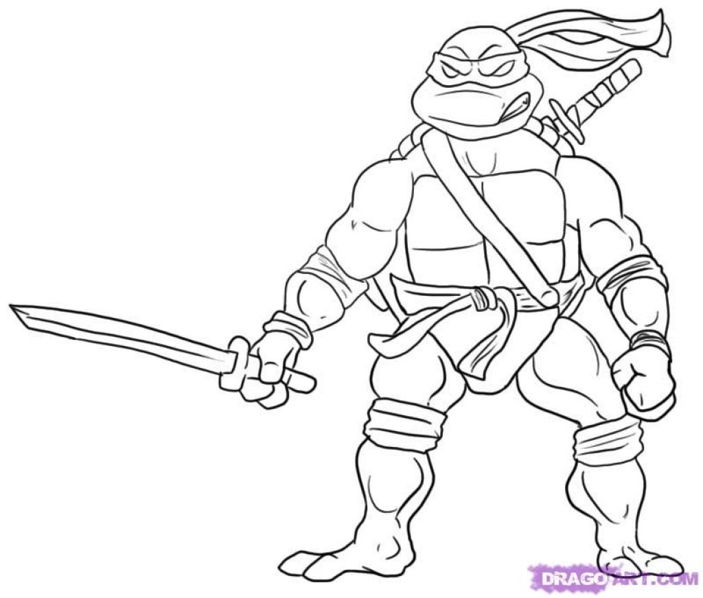 1024x871 Ninja Turtle Leonardo (Blu) Leather Tooling Patterns