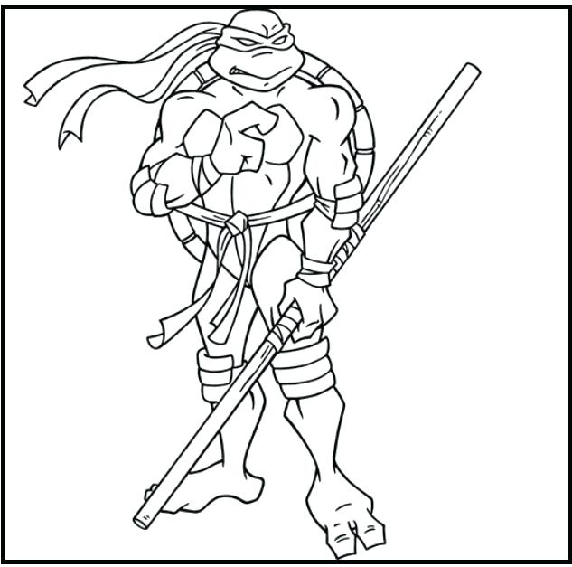 633x627 Colorear Tmnt Leonardo Teenage Mutant Ninja Turtles Coloring Page