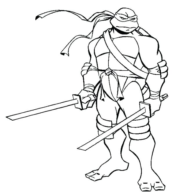 600x662 Printable Ninja Turtle Coloring Pages