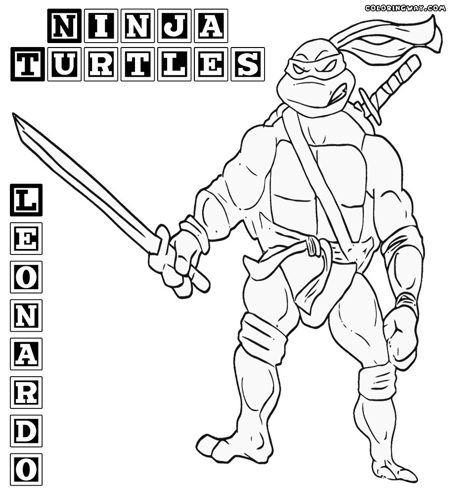 Leonardo Tmnt Coloring Pages