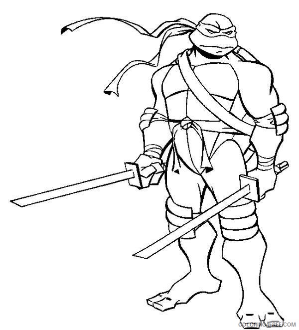 600x662 Ninja Turtle Coloring Pages Leonardo Coloring4free